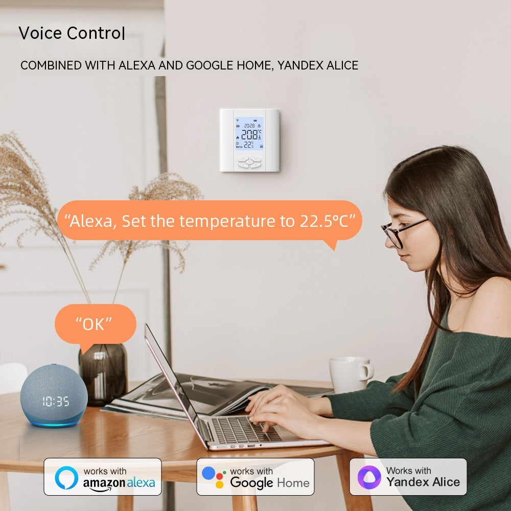 Graffiti Smart Thermostat Valve Actuatorgas Boiler Mobile Phone Control Smart Temperature Controller
