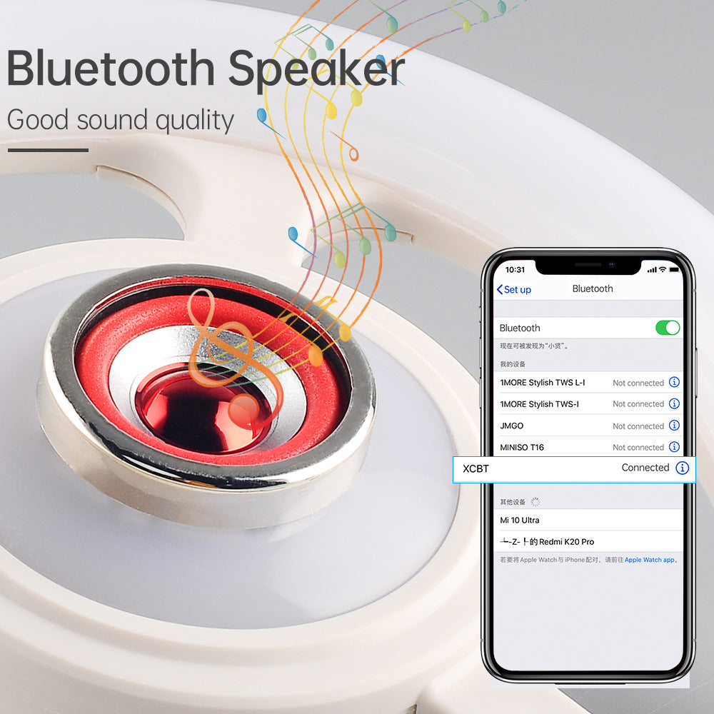 UFO Flying Saucer Light LED Interior Decoration Smart Bluetooth Remote Control Music Light