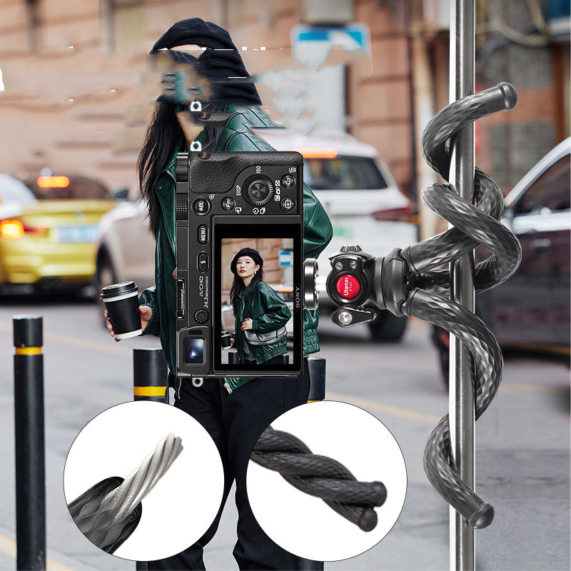 Black Octopus Tripod Kit Phone Clip