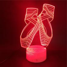 Ballet 3D Night Light Led Colorful Smart Remote Control