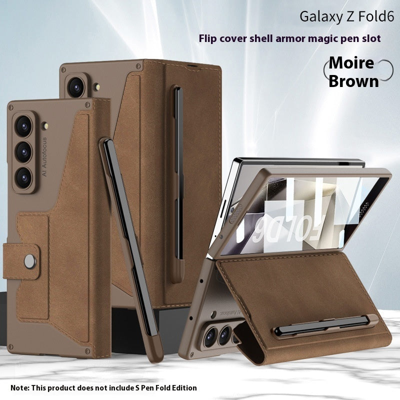 ZFold6 Folding Phone Case Flip Leather Case Phone Case