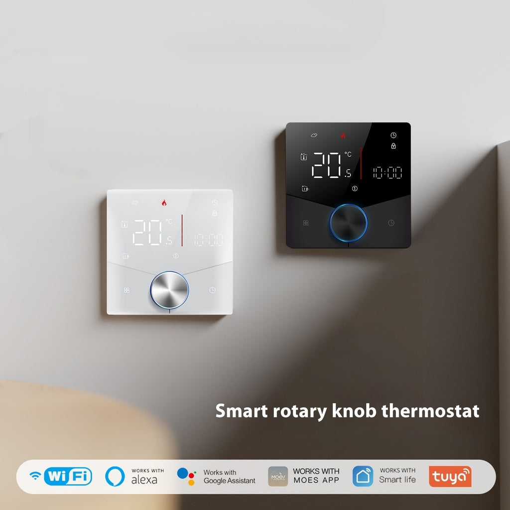 Smart Home Knob Floor Heating Temperature Controller App Remote Control Timing Energy Saving