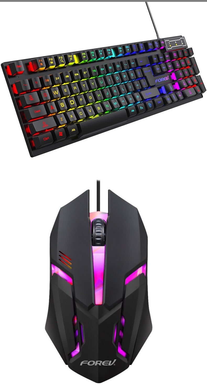 Household Portable 104 Key Back Light Keyboard For Gamers Mouse